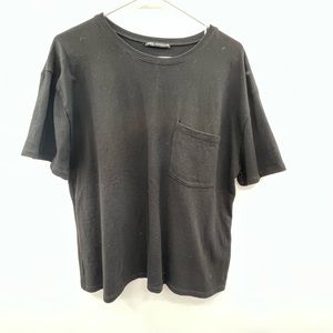 Zara black ladies t-shirt size M.